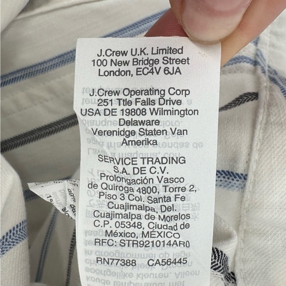 Madewell Slim Emmett Wide-Leg Crop Pants in Montpellier Stripe Size 28 (10) - Picture 8 of 10